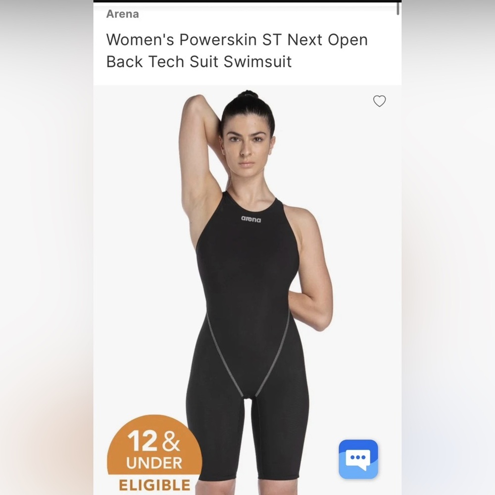 Arena Women's Powerskin ST Next Open Back Tech Suit Swimsuit - Black